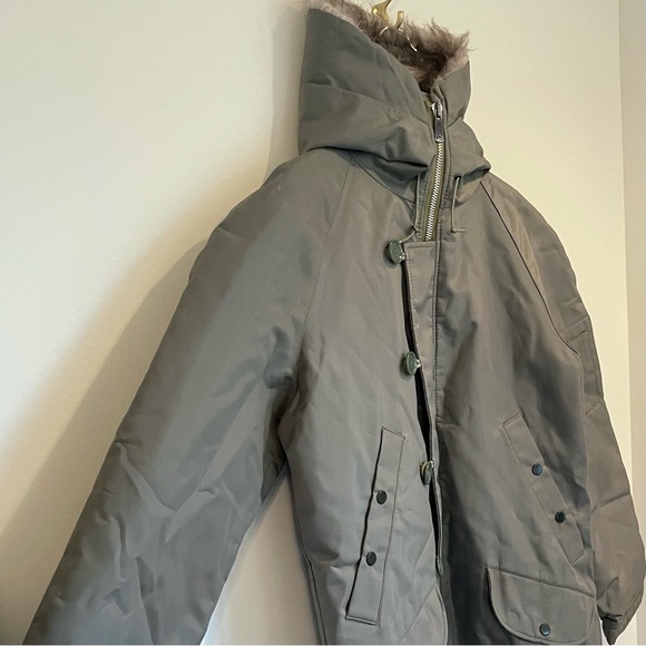 Vintage Snorkel Parka, Extreme Cold Snorkler Coat, Military Jacket, Japan Sz L - Picture 4 of 14